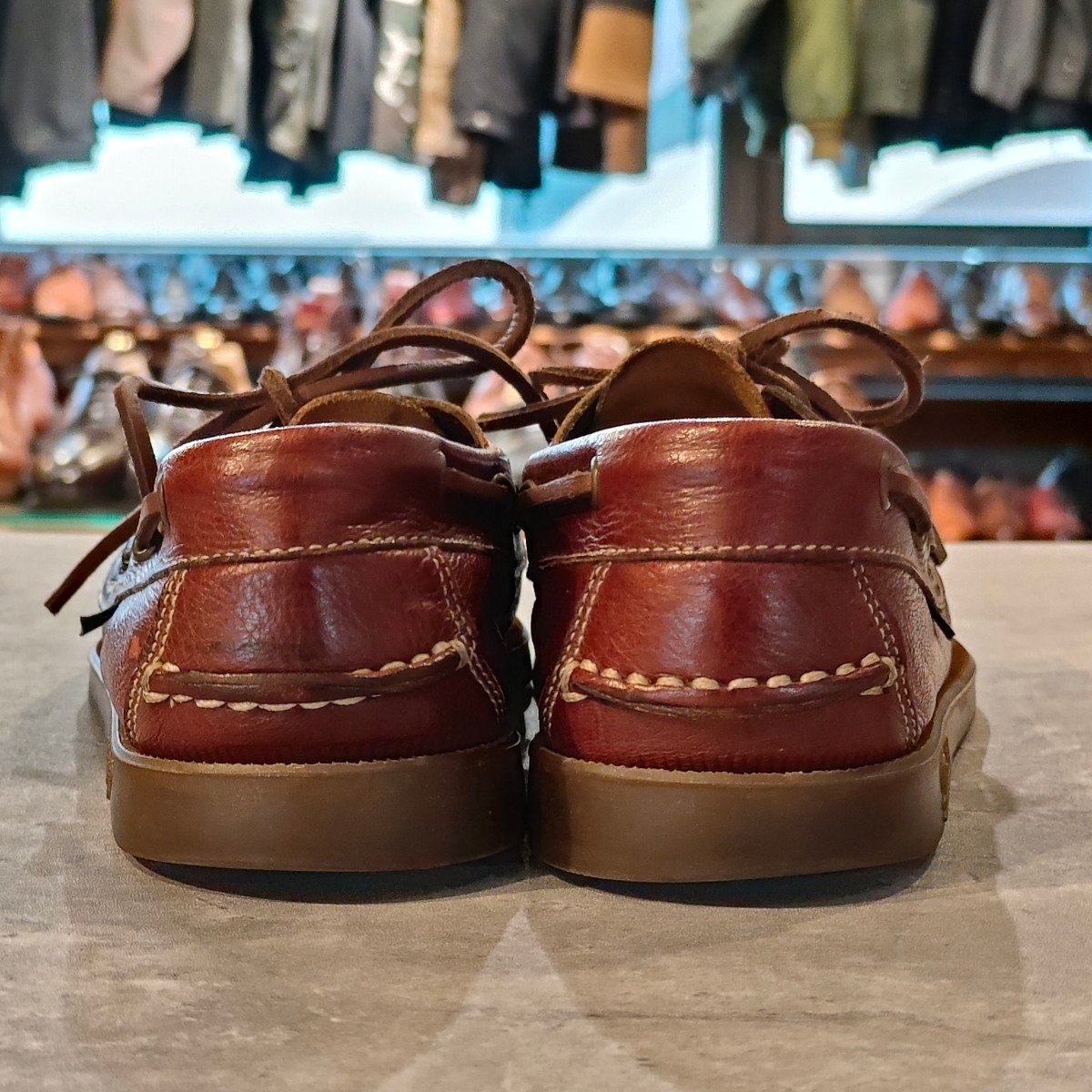 美品【PARABOOT】パラブーツ バース デッキシューズ セーフ（鹿革