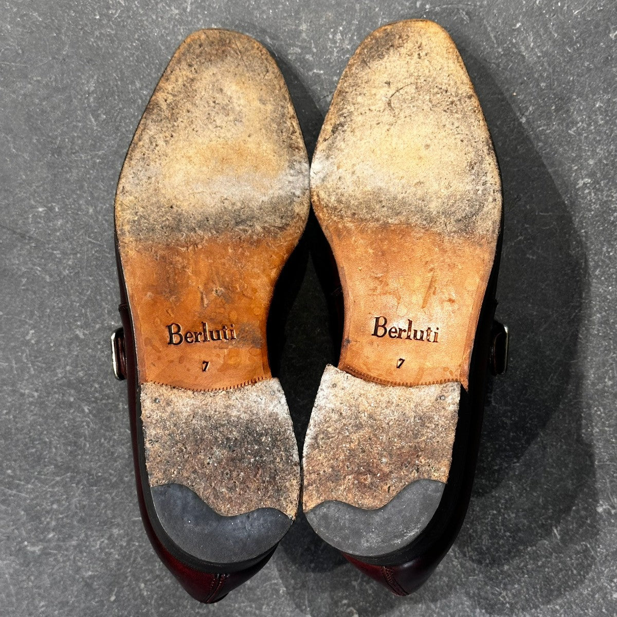 美品【BERLUTI】ベルルッティ 694 366 シングルモンク カーフ