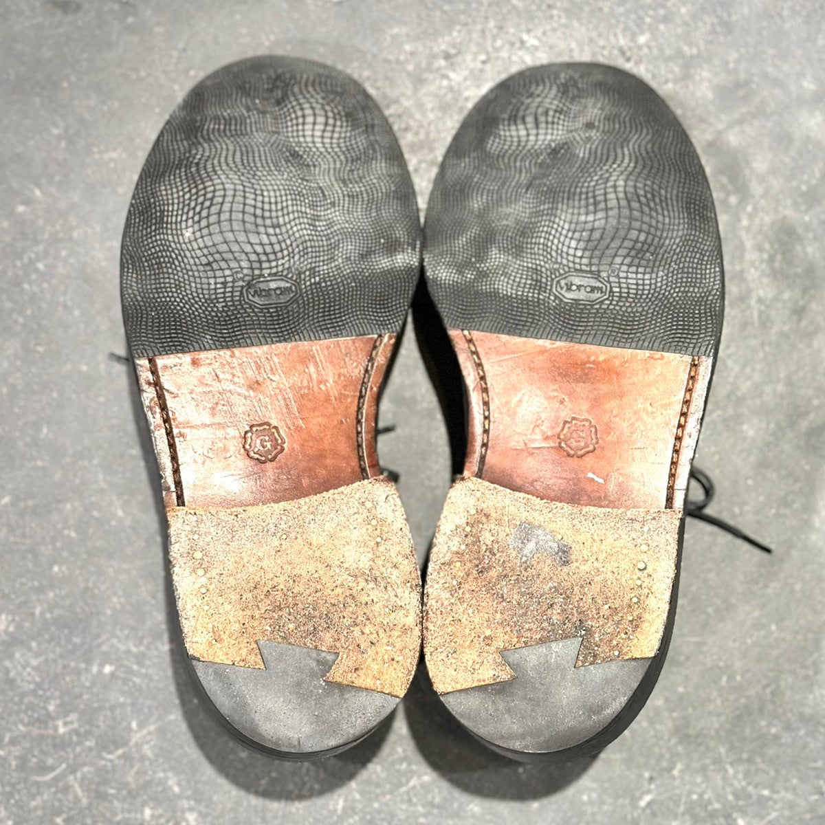 極美品【GRENSON】グレンソン S199G 426 プレーントゥ トリプルウェルト グレインレザー ブラック サイズ6.5Ｇ