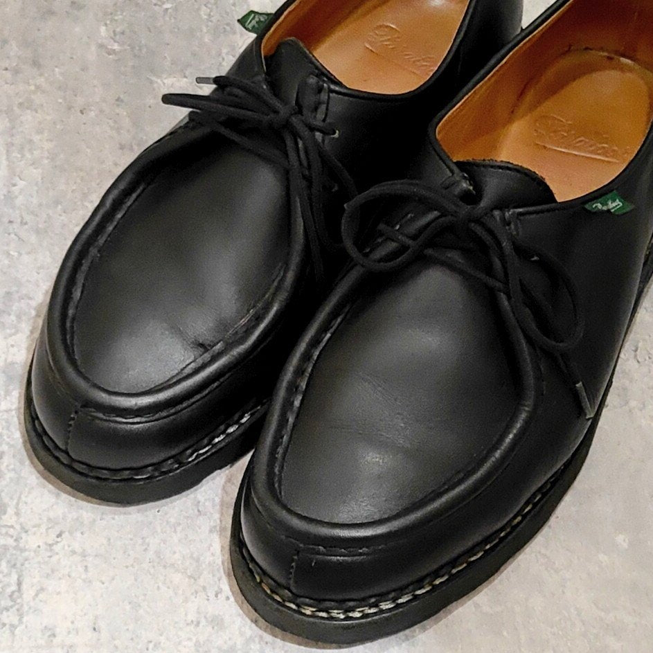 美品【PARABOOT】パラブーツ ミカエル チロリアン リスレザー ブラック