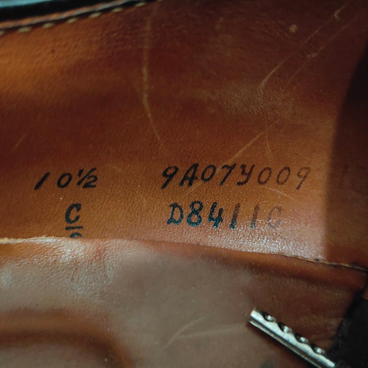 【ALDEN】オールデン BROGUE別注 D8411C プレーントゥ コードバン ダークバーガンディ サイズUS10.5E ミリタリーラスト