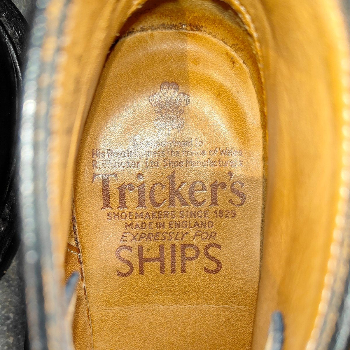 希少 使用数回【Tricker's】トリッカーズ M7648 モンキーブーツ コードバン ダークネイビー サイズUK7.5