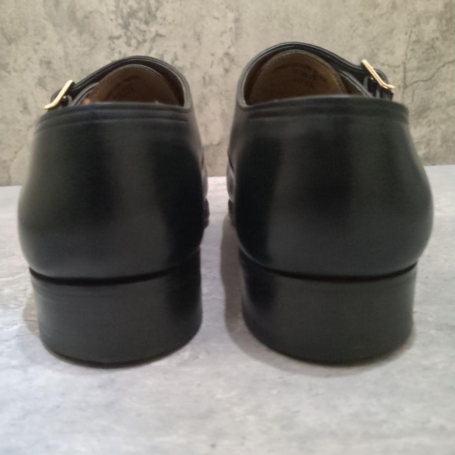 【JOHN LOBB】ジョンロブ レザーシューズ ダブルモンク フィリップ2 ダブルバックル ブラック メンズ サイズUK6E 7000ラスト
