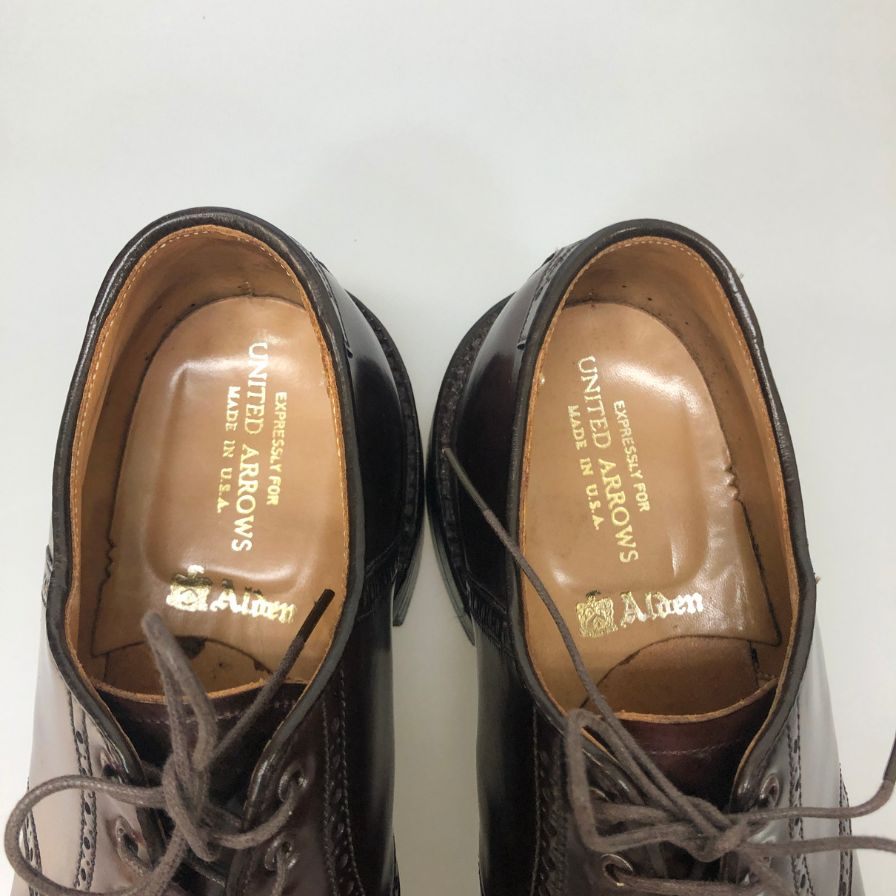 【Alden】オールデン 5996  ユナイテッドアローズ別注 プレーントゥ コードバン ダークバーガンディ サイズ8.5D