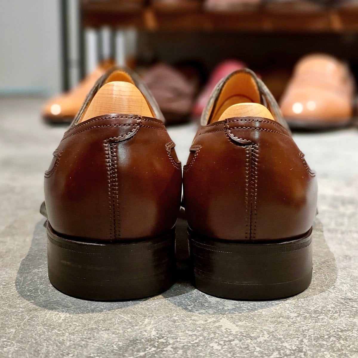 希少 新品未使用【JOHN LOBB】ジョンロブ スタッフォード ストレートチップ ブラウン カーフ サイズUK6.5E 7000ラスト