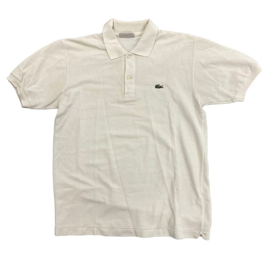 【LACOSTE】ラコステ 70年代後期 フレラコ ポロシャツ フランス製 ホワイト サイズ 4程度