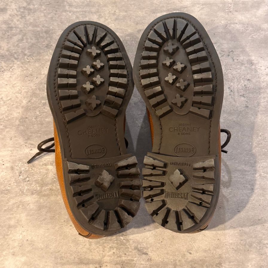 【JOSEPH CHEANEY CAIRNGORM】ジョセフ チーニー レザーシューズ ケンゴン グレインレザー ブラウン系 UK5 メンズ CAIRNGORM