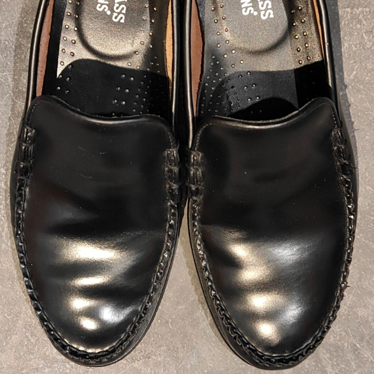 極美品【G.H.Bass&Co. 】 ジーエイチバス BA10305 ヴァンプ ローファー ブラック サイズ US6.5