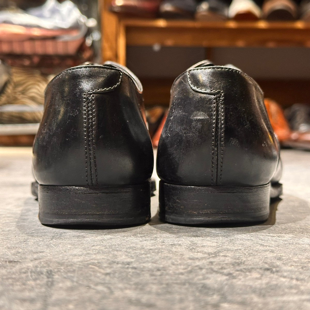 【CROCKETT&JONES】クロケット&ジョーンズ ストレートチップ オードリー カーフ ブラック サイズUK6D 337ラスト