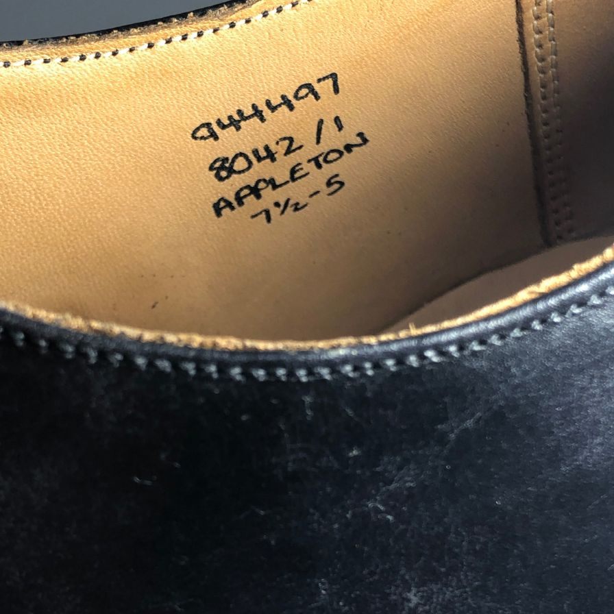 【オンライン限定】【Tricker's】トリッカーズ 8042 ビジネスシューズ カーフ ブラック（黒） サイズ 7.5