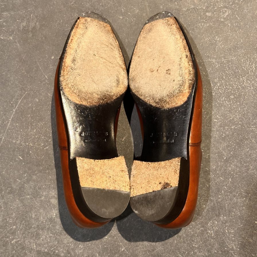 【JOHN LOBB】ジョンロブ レザーシューズ フィリップ2 パンチドキャップトゥ カーフ 7000ラスト ブラウン メンズ サイズUK6E Philip II