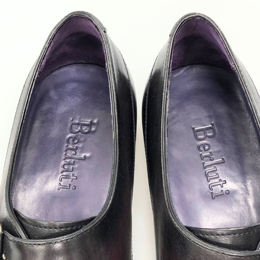 【Berluti】ベルルッティ  ビジネスシューズ カーフ パープル（紫） サイズ UK7 ラスト