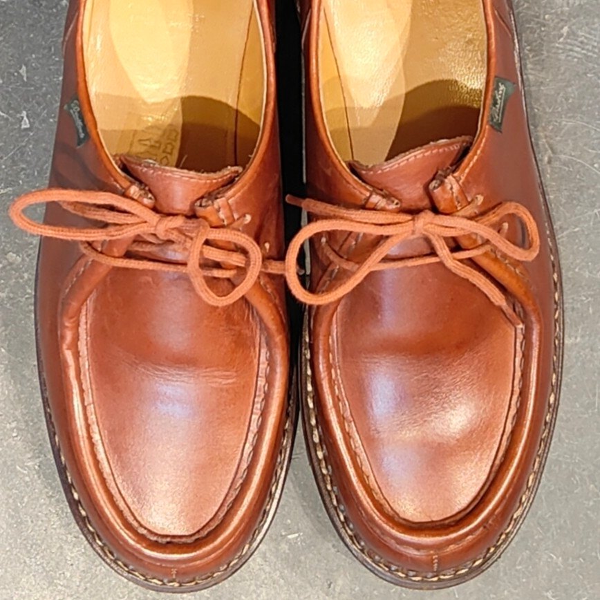 美品【Paraboot】パラブーツ ミカエル チロリアン リスレザー マロン サイズ41.5 参考定価￥94,600-