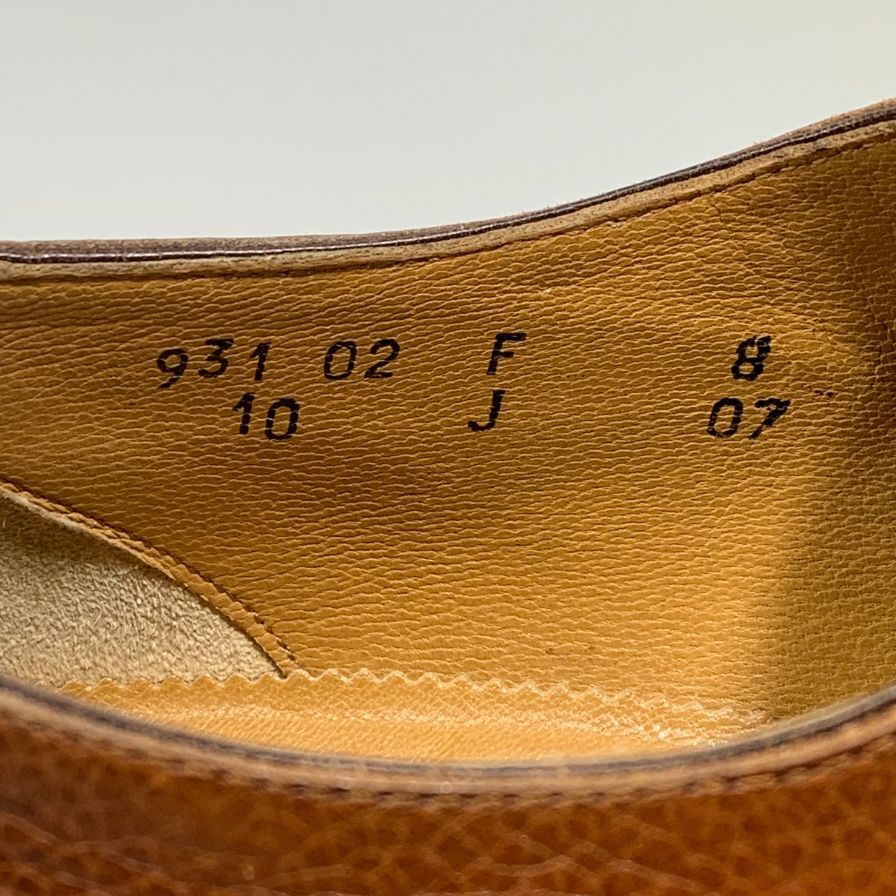 【Santoni】サントーニ レザーシューズ 931 Yチップ シボレザー ブラウン メンズ サイズUK8