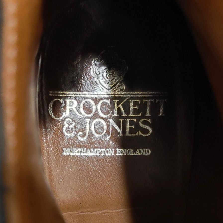 【CROCKETT&JONES】クロケット＆ジョーンズ コニストン キャップトゥ カーフ ブラック サイズUK6.5E
