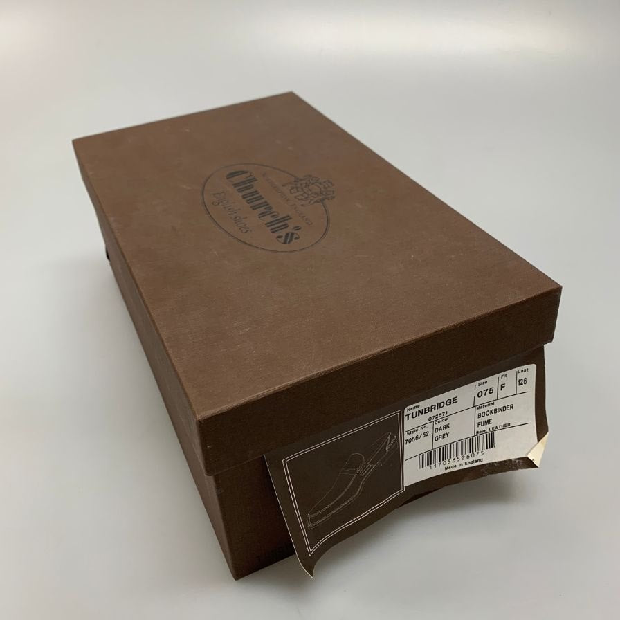 【Church's】チャーチ  ローファー カーフ グレー（灰色） サイズ UK75F ラスト