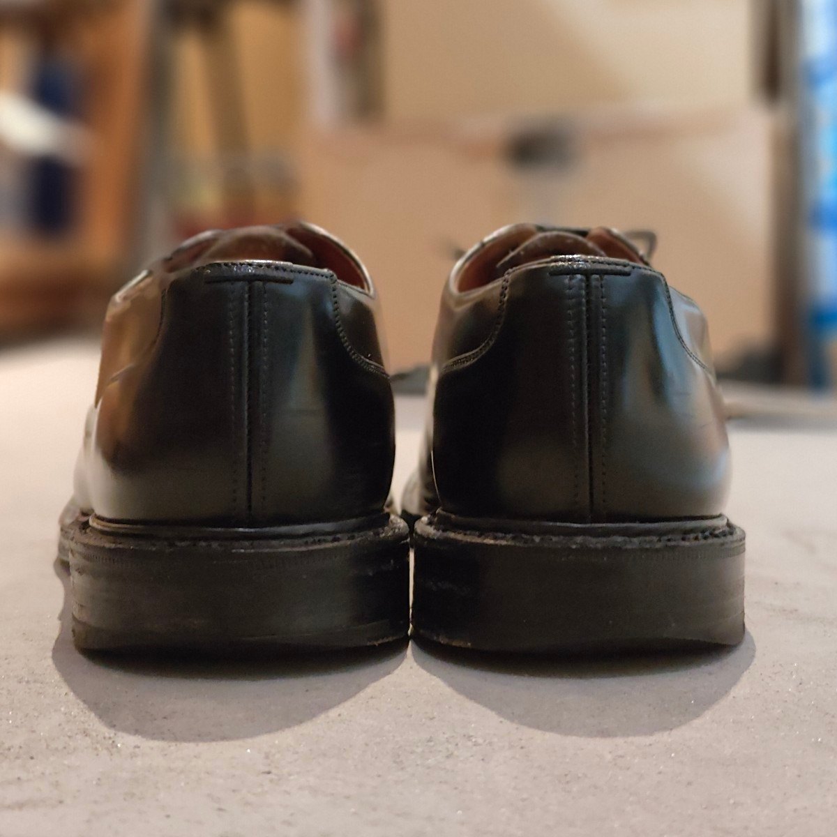 希少【Church's】チャーチ ランカスター ストレートチップ  4都市 ポリッシュドバインダーカーフ ブラック サイズ UK70G 73ラスト