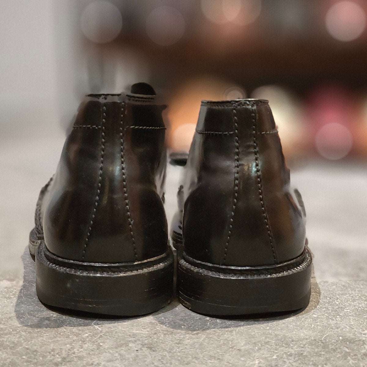 極美品 【ALDEN】オールデン レザーソウル別注 1340 チャッカブーツ コードバン ブラック サイズ US7.5E バリーラスト 参考定価￥225,500-