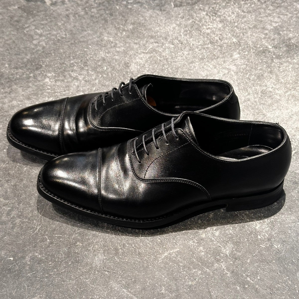 美品【CROCKETT&JONES】クロケット&ジョーンズ ストレートチップ オードリー3 カーフ ブラック サイズ UK6.5E 367ラスト