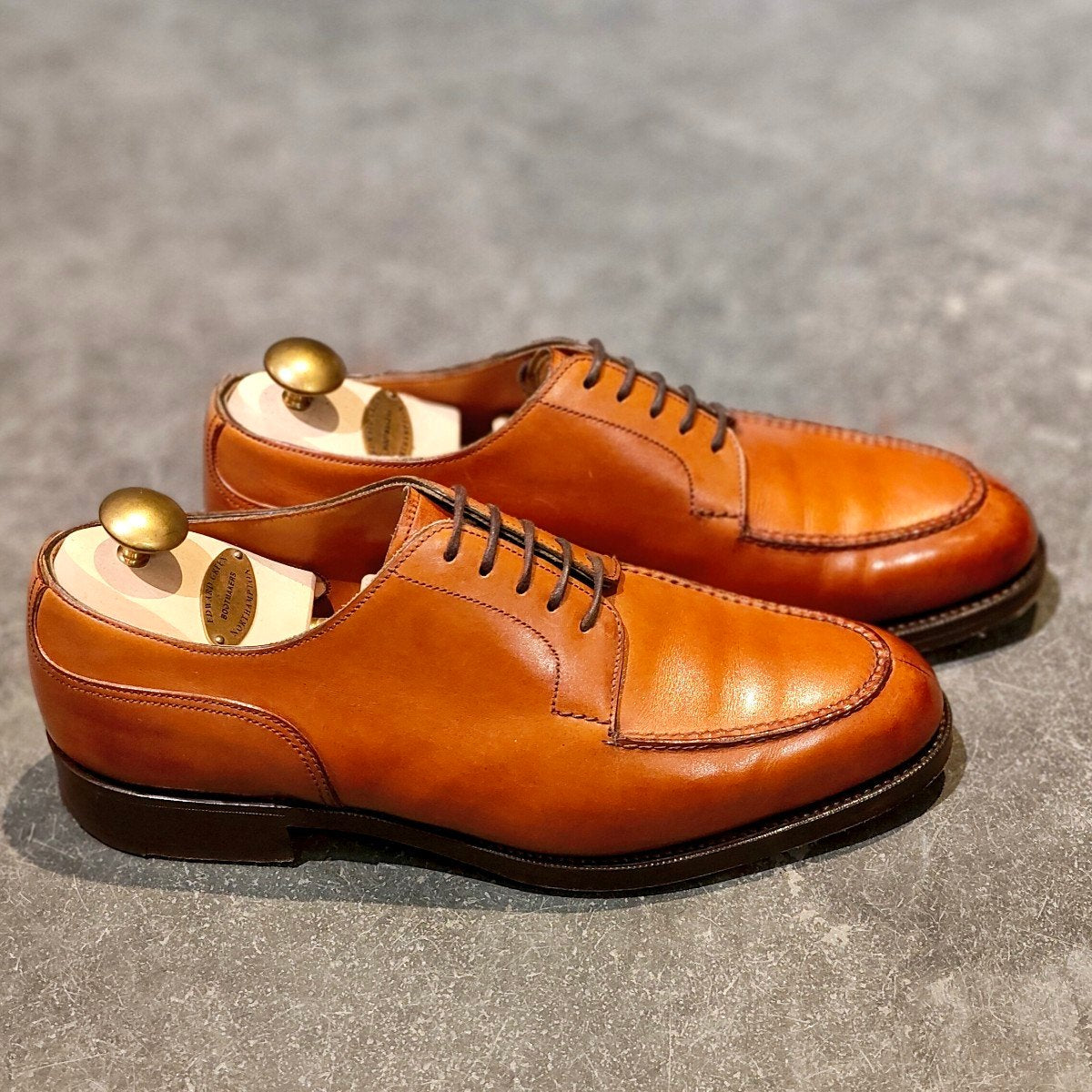 【EDWARD GREEN】エドワードグリーン ドーバー Uチップ カーフ チェスナット サイズ UK5.5E 32ラスト定価￥308,000-