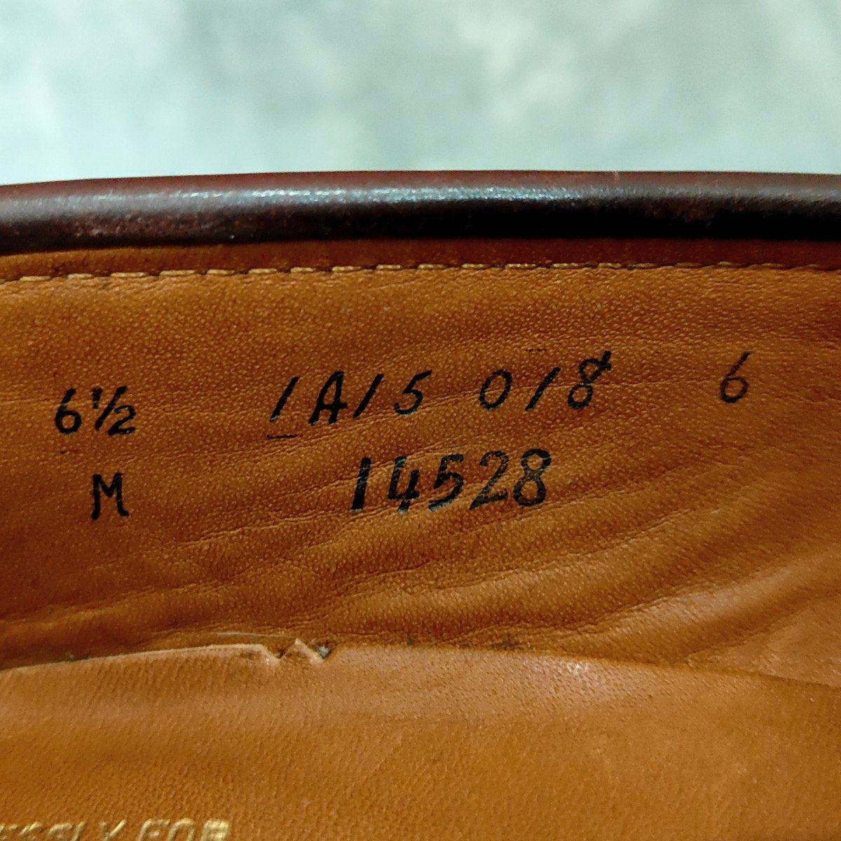 極美品【ALDEN】オールデン 14528 ペニーローファー コードバン ダークバーガンディ レディース サイズUS6.5 バンラスト想定