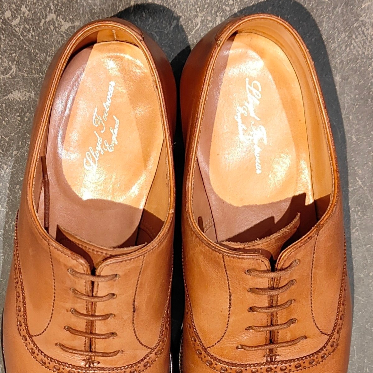 美品【Lloyd Footwear】ロイドフットウェア マスターロイド ウェルハム パンチドキャップトゥ ブラウン サイズUK6E