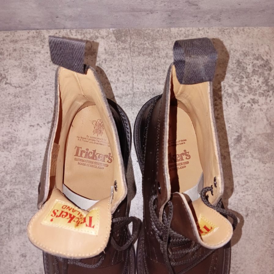 【Tricker's】トリッカーズ カントリーブーツ ストウ カーフ エスプレッソ メンズ サイズUK7