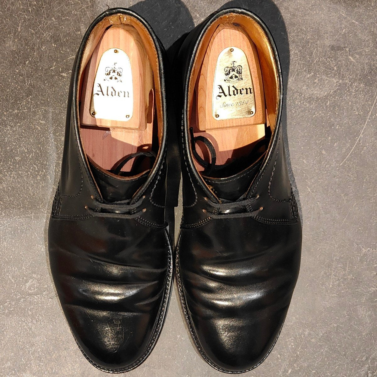 美品【ALDEN】オールデン チャッカブーツ 1340 コードバン ブラック サイズUS8.5D バリーラスト 参考定価￥225,500-