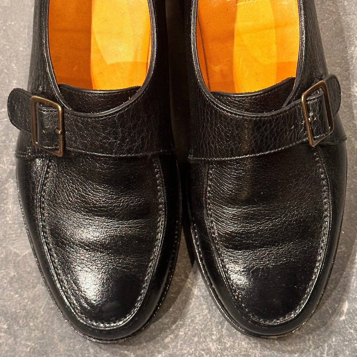 【ORIENTAL】オリエンタル クライド 3303 シングルモンク シュリンクレザー ブラック サイズUS6