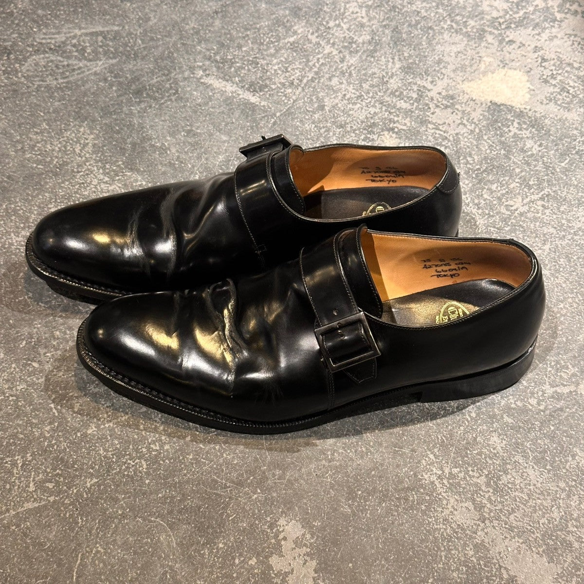199 チャーチ シティコレクションTOKYO ポリッシュドバインダー 75G Church's】チャーチ TOKYO シングルモンク ポリッシュバインダーカーフ