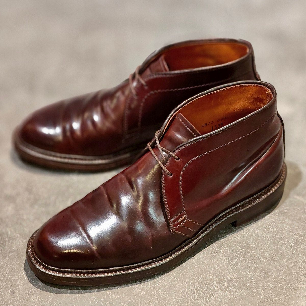 【ALDEN】オールデン 1340 チャッカブーツ コードバン ダークバーガンディ サイズ US6D バリーラスト 参考定価￥225,500-