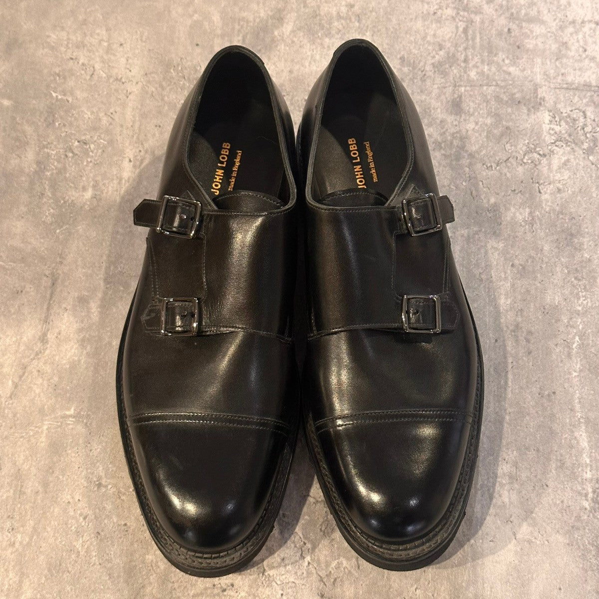 【オンライン限定】未使用品【JOHN LOBB】ジョンロブ ウィリアム ダブルモンク カーフ ブラック サイズUK7