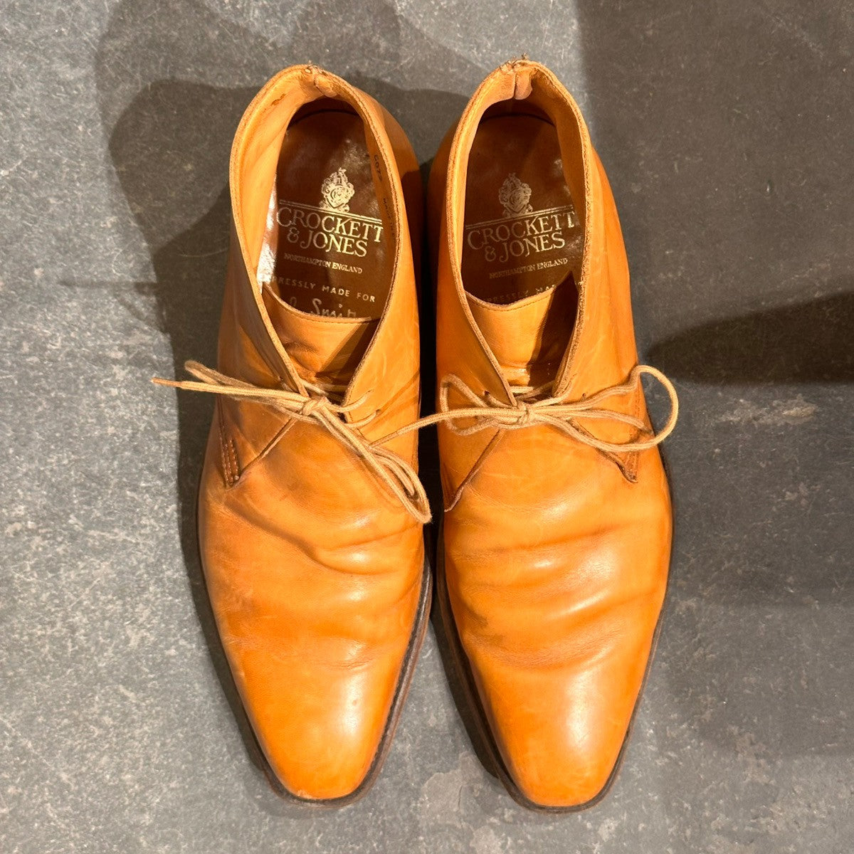 【CROCKETT&JONES】クロケット＆ジョーンズ 5072 ポールスミス別注 チャッカブーツ カーフ ブラウン サイズUK6.5E