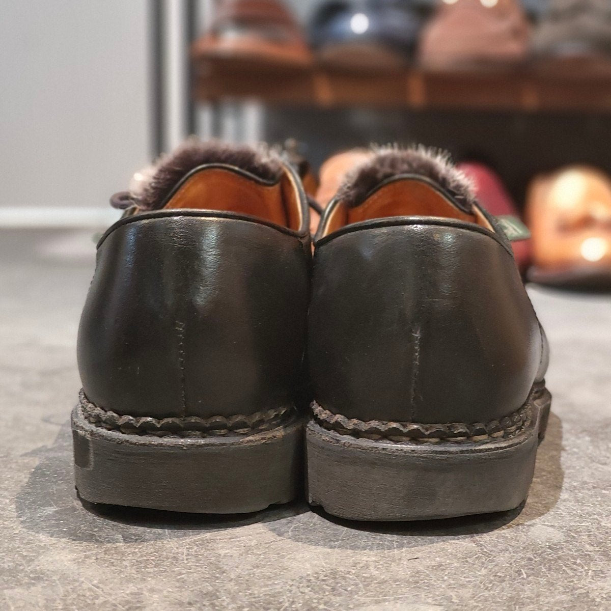 希少 極美品【PARABOOT】パラブーツ ミカエル ヴィゾン（ミンク