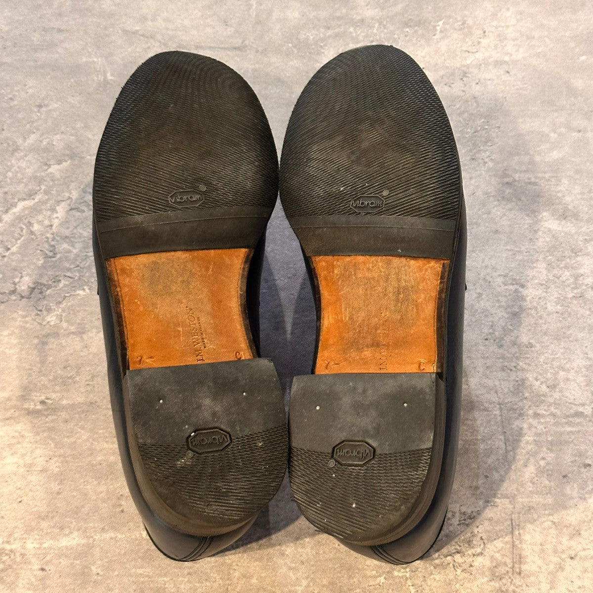 【J.M.WESTON】ジェイエムウエストン 180 シグニチャーローファー ボックスカーフ ブルー サイズUK7.5C 41ラスト