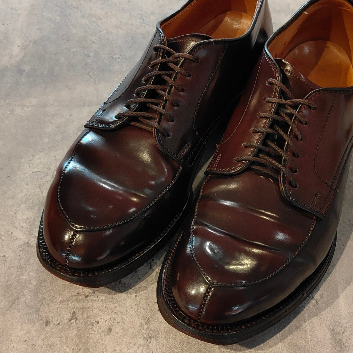 【ALDEN】オールデン 54321 Vチップ コードバン ダークバーガンディ US6.5D モディファイドラスト 参考定価￥234,300-