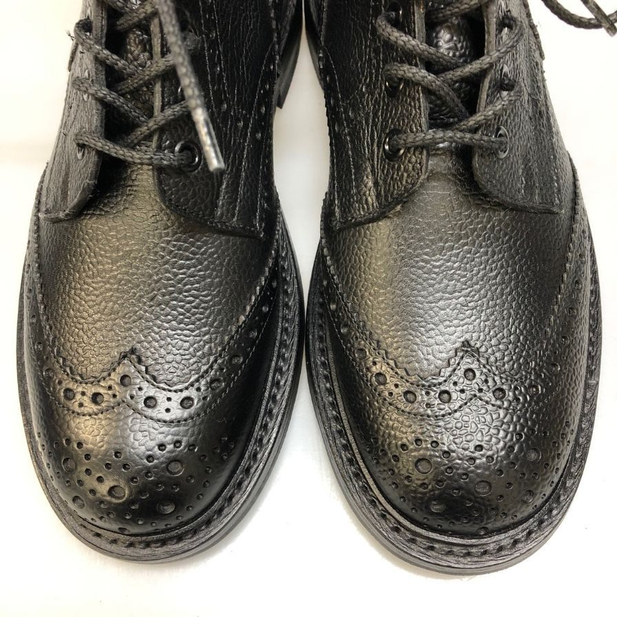 【Tricker's】トリッカーズ S634 ブーツ カーフレザー ブラック（黒） サイズ 7ハーフ ラスト