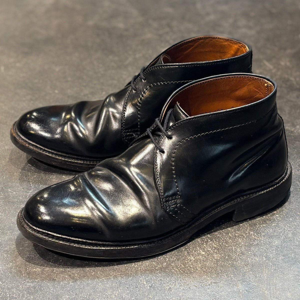 【ALDEN】オールデン チャッカブーツ 1340 コードバン ブラック サイズUS8.5D バリーラスト 参考定価 ￥216,700-