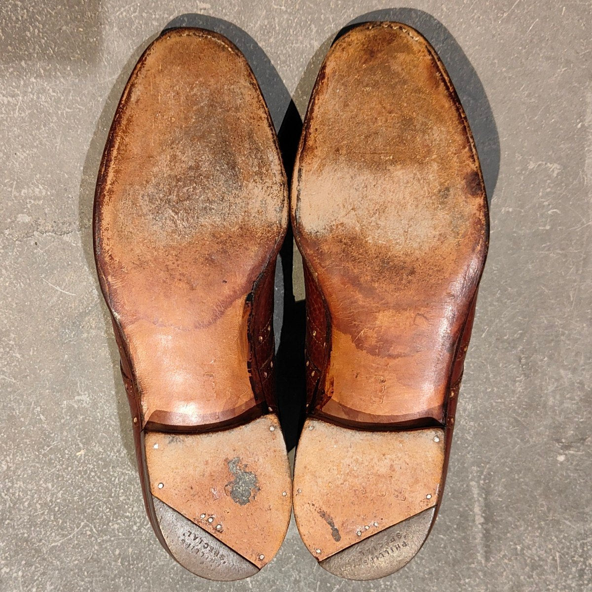 希少 使用数回【JOHN LOBB】ジョンロブ ロンドン 2ワラント ビスポーク フルブローグ  グレインレザー バーガンディ サイズUK6相当
