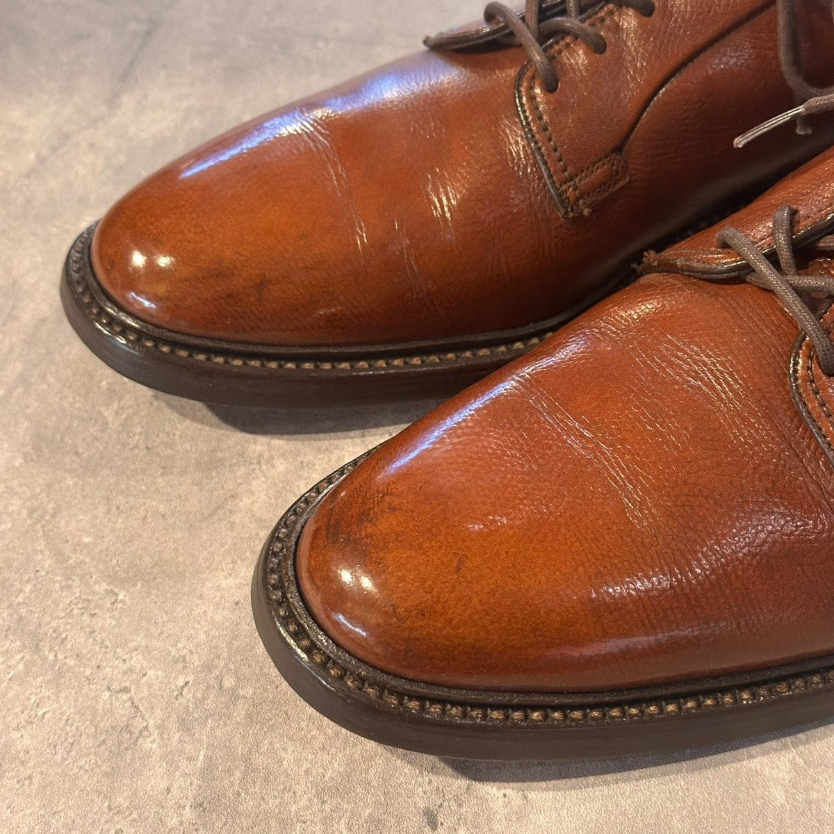 【FLORSHEIM】フローシャイム 656648 プレーントゥ グレインレザー ブラウン サイズUS10.5B