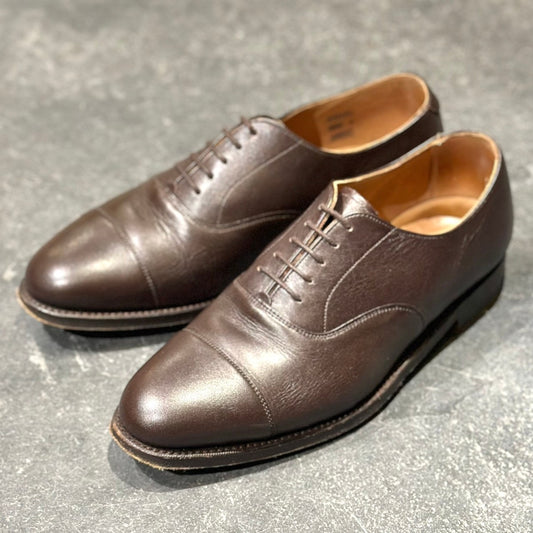 美品【Lloyd Footwear】ロイドフットウェア K45310 カーフ ストレートチップ  ダークブラウン  サイズUK6