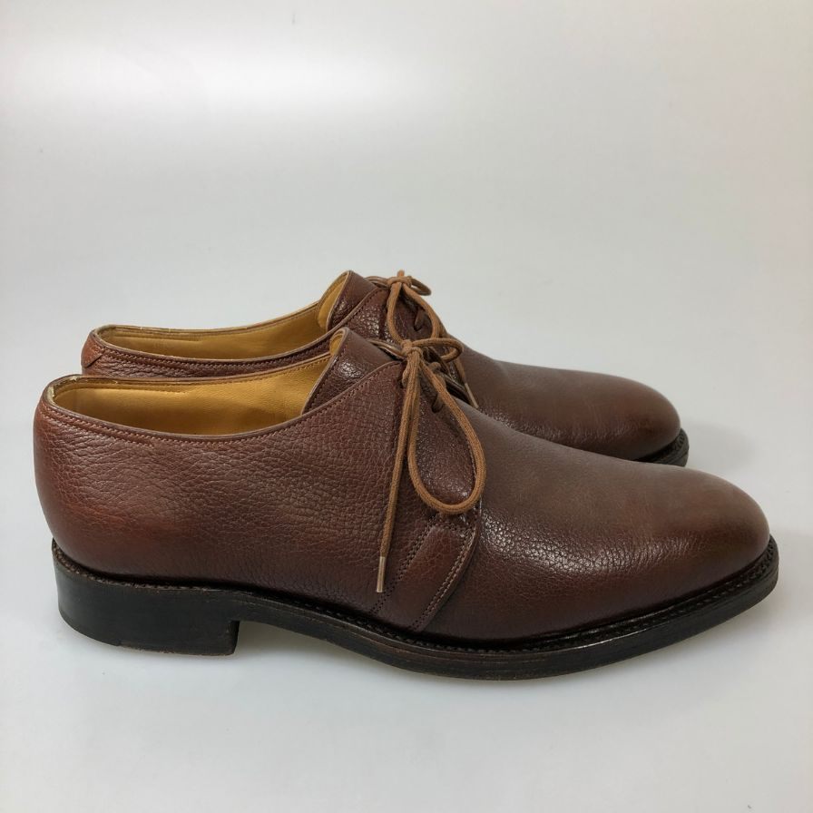 【JOHN LOBB】ジョンロブ YANTAGE プレーントゥ Vフロント 2アイレット グレインレザー ダークバーガンディ 1997イヤーモデル サイズUK6.5EE