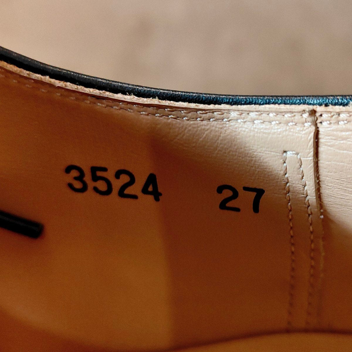 使用数回【SCOTCH GRAIN】スコッチグレイン 3524 アシュランス プレーントゥ ブラック サイズ27EEE