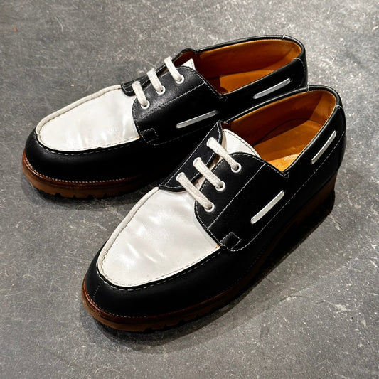 美品【J.M.WESTON】ジェイエムウエストン 690 ヨット  ネイビーホワイトコンビ サイズ UK5.5D 41ラスト