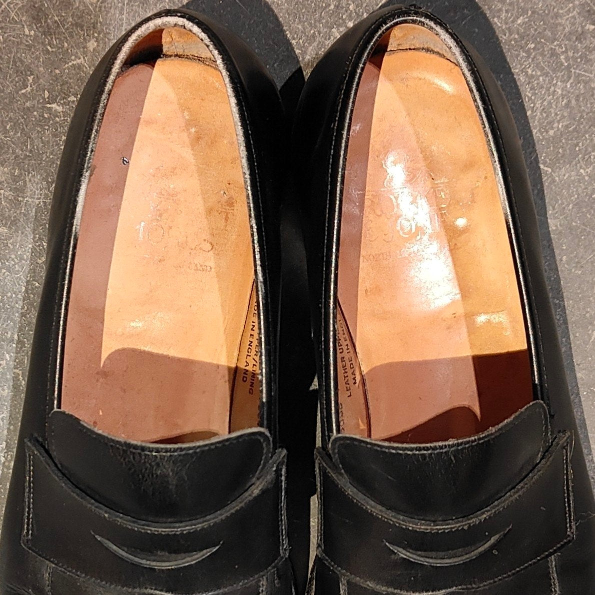 【Crockett&Jones】クロケット&ジョーンズ メルトン ローファー カーフ ブラック サイズUK7E