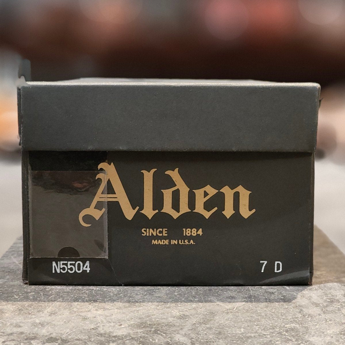美品【ALDEN】オールデン ユナイテッドアローズ別注 N5504 LWB コードバン ブラック サイズ US7D バリーラスト