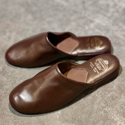 新品未使用【Church's】チャーチ アラン スリッパ ルームシューズ 4都市 カーフ ブラウン サイズUK9F