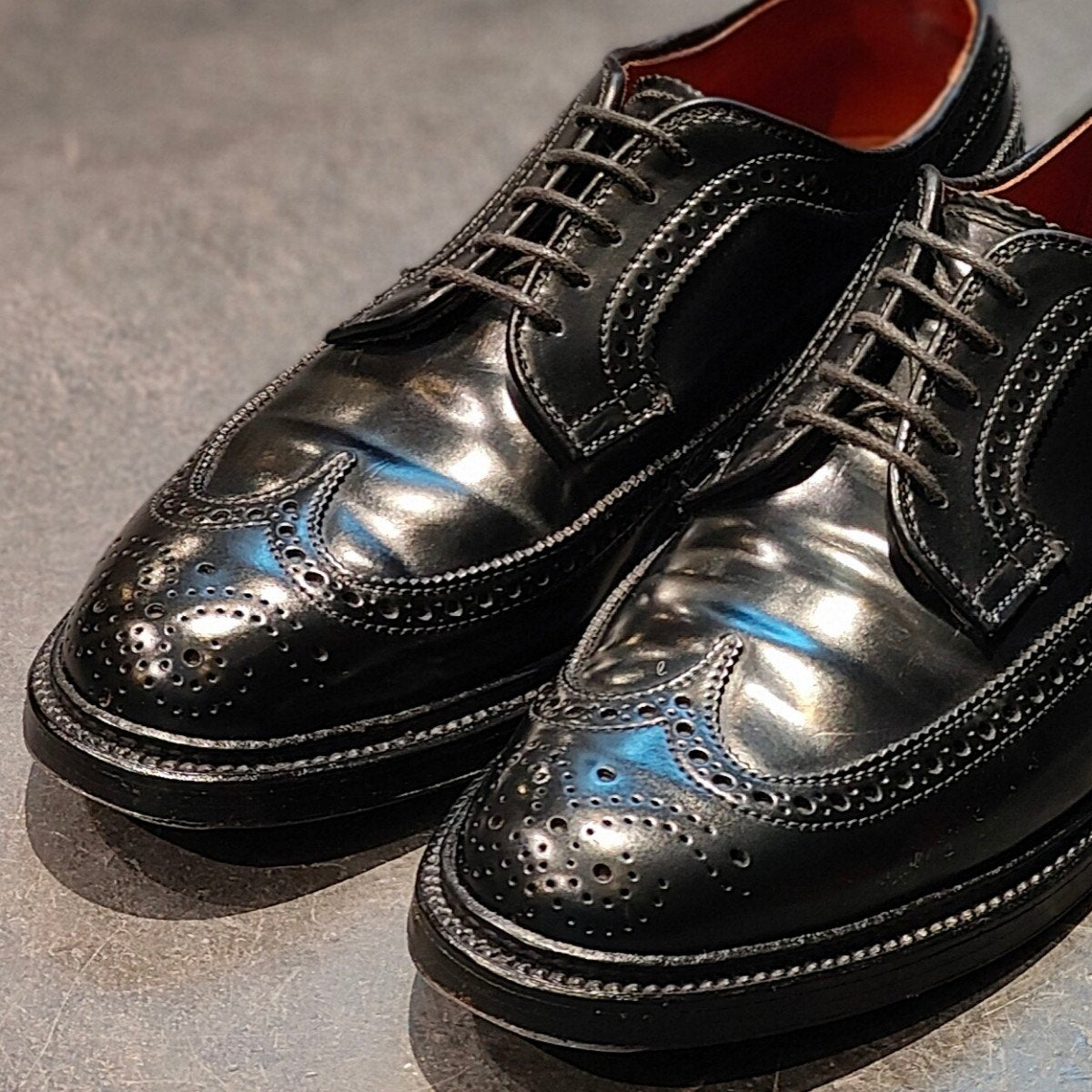 極美品【ALDEN】オールデン 9751 LWB コードバン ブラック サイズ US6.5D バリーラスト 参考定価￥214,500-