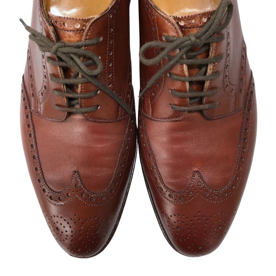 【JOHN LOBB】ジョンロブ ダービー ウイングチップ カーフ バーガンディ サイズ UK7.5E  9672 ラスト