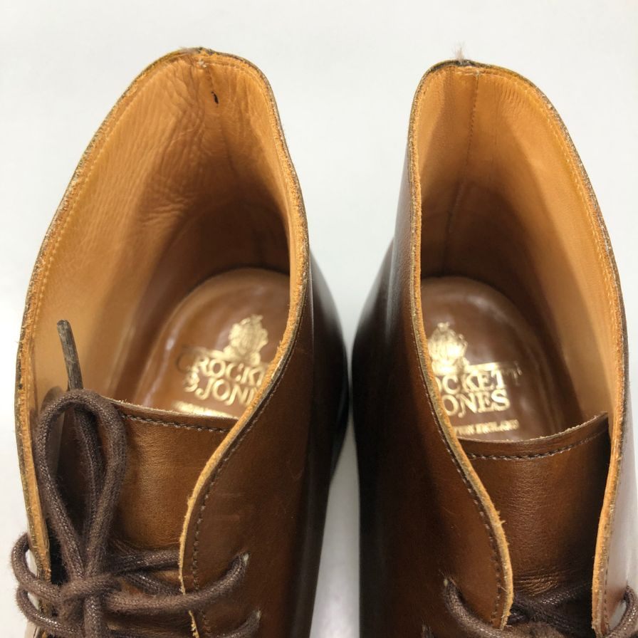 【Crockett & Jones】クロケット＆ジョーンズ  レザー チャッカブーツ  TETBURY サイズUK8.5 ブラウン